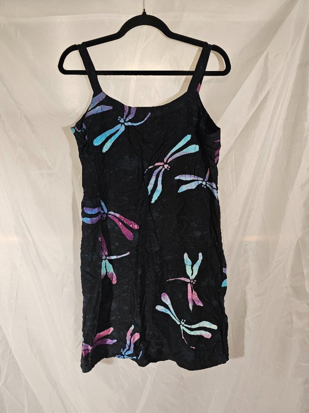 Global Village super cute dragonfly sun dress. Size L. Like new